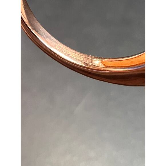 NEW Pink Moissanite lotus ring in rose gold vermeil 925 size 6 - Picture 7 of 12